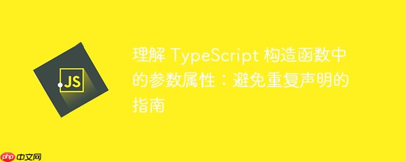 理解 TypeScript 构造函数中的参数属性:避免重复声明的指南