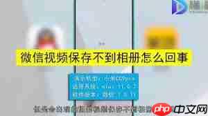 微信拍视频为何不保存在相册