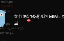 如何确定转码流的 MIME 类型