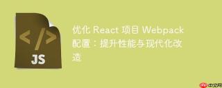 优化 React 项目 Webpack 配置：提升性能与现代化改造