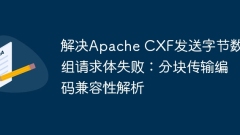 解決Apache CXF發(fā)送字節(jié)數(shù)組請求體失敗:分塊傳輸編碼兼容性解析