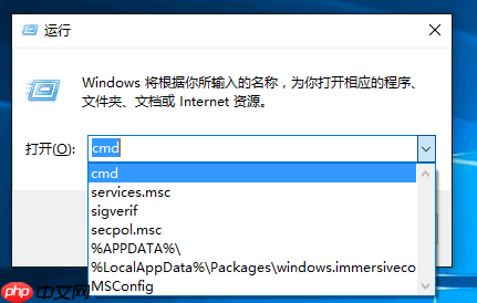 Win10系统清理“运行”框中的历史记录的方法
