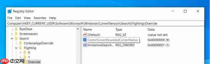 启用Win10 1903系统的沉浸式搜索栏的方法