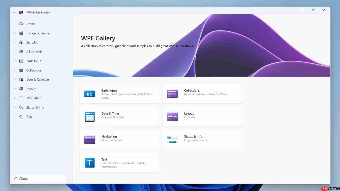 WPF Gallery 上架微软应用商店：带来 Win11 全新 Fluent Design