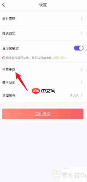 飞燕体育APP检查更新方法