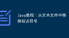 Tutorial Java: Keluarkan tanda baca dari fail teks