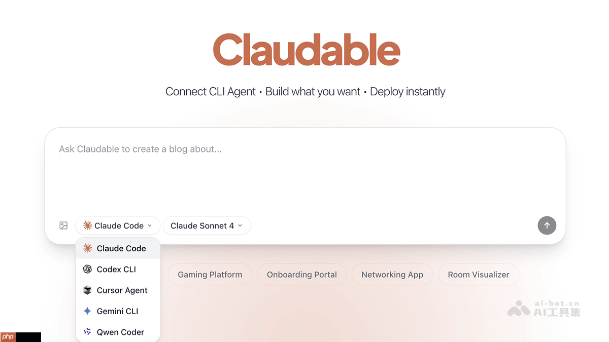 Claudable— 基于Next.js的开源Web应用构建器