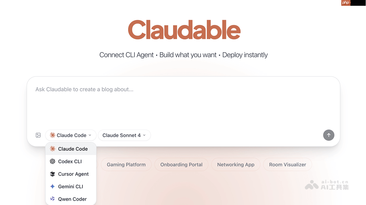 Claudable— 基于Next.js的开源Web应用构建器