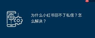为什么小红书回不了私信？怎么解决？
