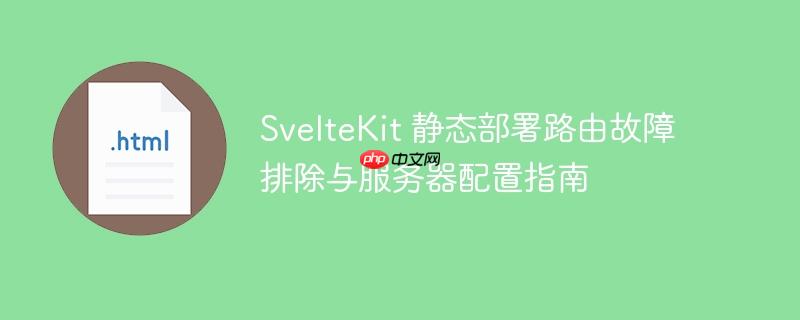 SvelteKit 静态部署路由故障排除与服务器配置指南