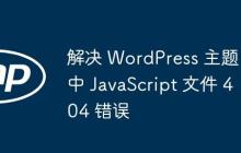 解决 WordPress 主题中 JavaScript 文件 404 错误