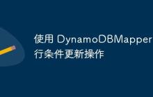 使用 DynamoDBMapper 進(jìn)行條件更新操作