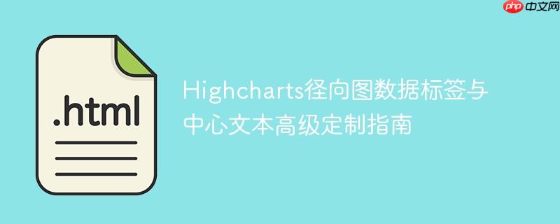 Highcharts径向图数据标签与中心文本高级定制指南
