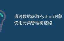 通过数据获取Python对象：使用元类管理树结构