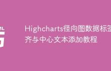 Highcharts径向图数据标签对齐与中心文本添加教程