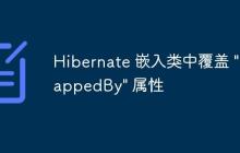 Hibernate 嵌入類中覆蓋 "mappedBy" 屬性