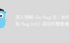 深入理解 Go flag 包：如何获取 flag.Int() 返回的整数值
