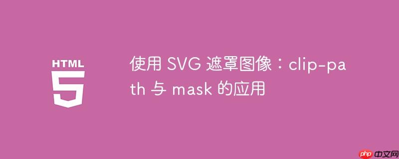 使用 SVG 遮罩图像:clip-path 与 mask 的应用