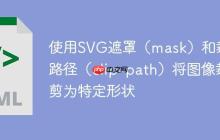使用SVG遮罩(mask)和裁剪路径(clip-path)将图像裁剪为特定形状