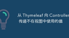 Passing values ??from Thymeleaf to Controller that are not used in the view