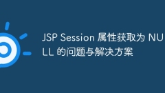 Problems and solutions to obtain JSP Session attribute as NULL