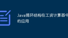 Application of Java loop structure in salary calculator