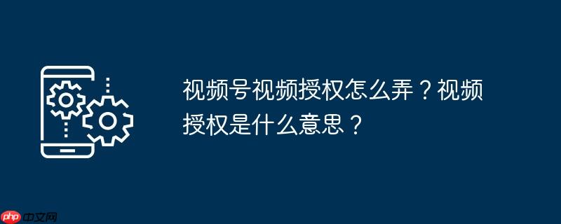 视频号授权给别人有风险吗 视频号授权需要什么条件