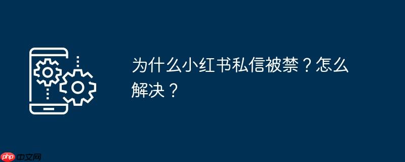 为什么小红书私信被禁？怎么解决？