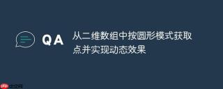 从二维数组中按圆形模式获取点并实现动态效果