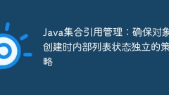 Java Collection Reference Management: Eine Richtlinie zur Gew?hrleistung des unabh?ngigen internen Listenstatus bei der Erstellung von Objekten