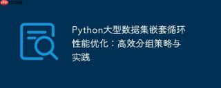 Python大型数据集嵌套循环性能优化：高效分组策略与实践