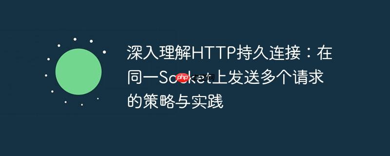 深入理解http持久连接：在同一socket上发送多个请求的策略与实践