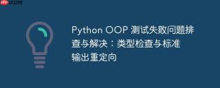 Python OOP 测试失败问题排查与解决：类型检查与标准输出重定向