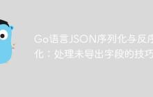 Go语言JSON序列化与反序列化:处理未导出字段的技巧