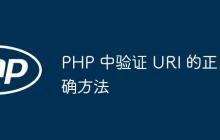 PHP 中验证 URI 的正确方法