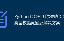 Python OOP 测试失败:整数类型校验问题及解决方案