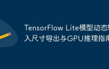TensorFlow Lite模型动态输入尺寸导出与GPU推理指南