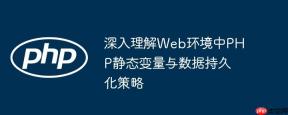 深入理解Web环境中PHP静态变量与数据持久化策略