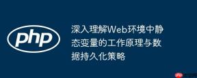 深入理解Web环境中静态变量的工作原理与数据持久化策略