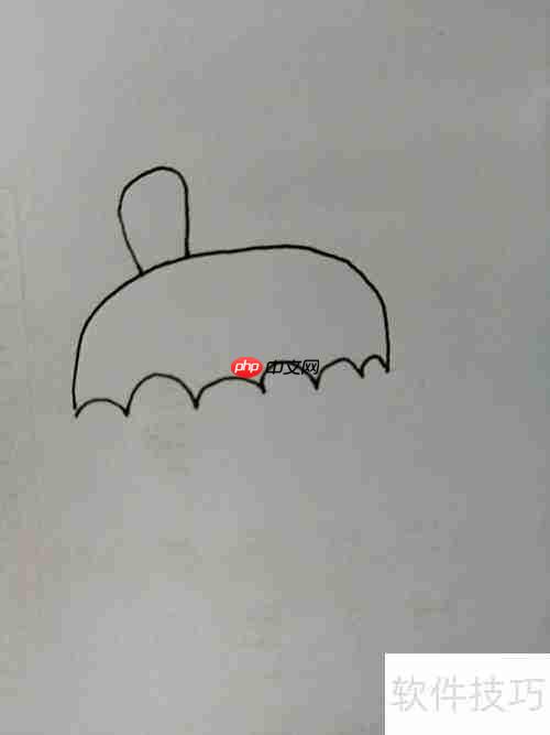 可爱小雨伞绘画教程