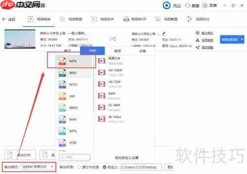 WebM转MP4:简单几步完成转换