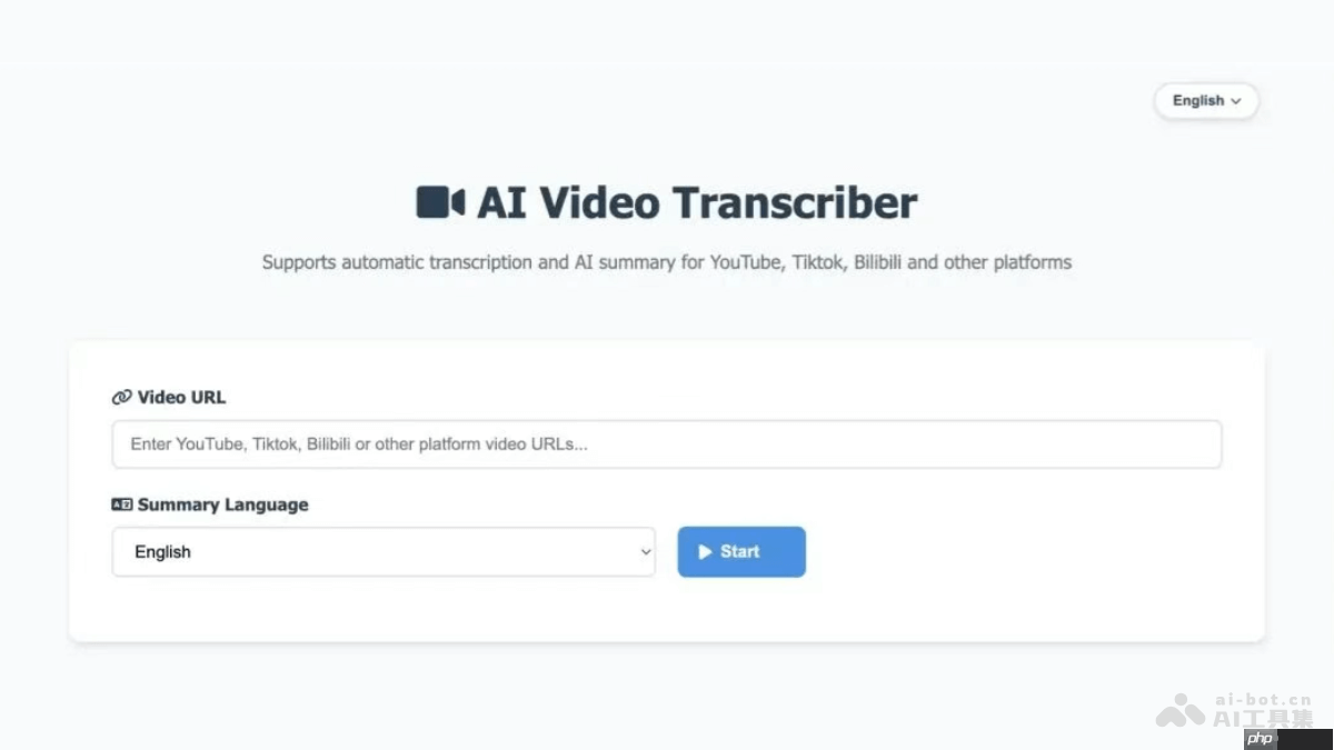 AI Video Transcriber— 开源的AI视频转录和总结工具
