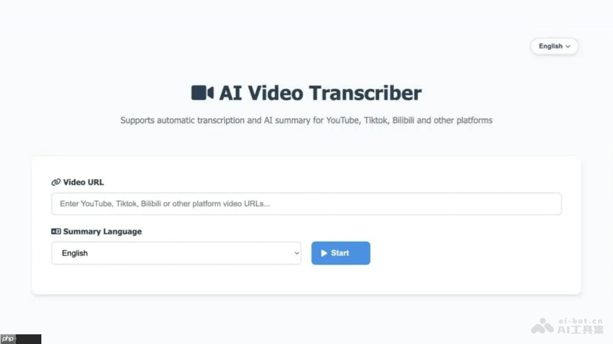 AI Video Transcriber— 开源的AI视频转录和总结工具
