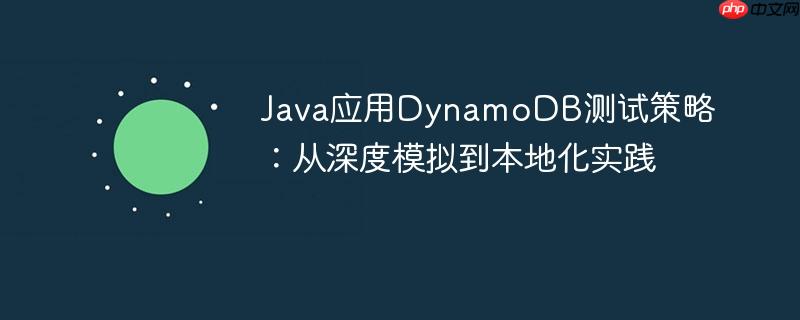 Java应用DynamoDB测试策略：从深度模拟到本地化实践