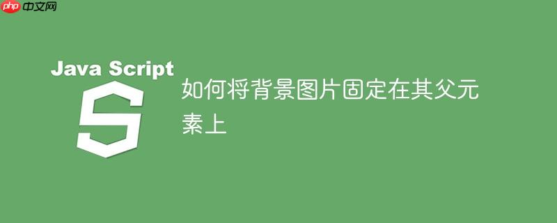 如何将背景图片固定在其父元素上