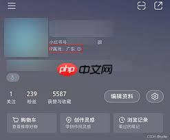 小红书为何不显示ip