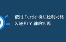 使用 Turtle 模块绘制网格:X 轴和 Y 轴的实现