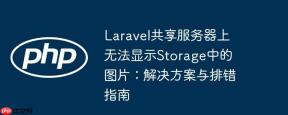 Laravel共享服务器上无法显示Storage中的图片：解决方案与排错指南