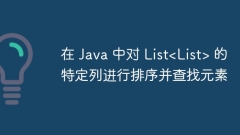 Sort specific columns of List in Java and find elements