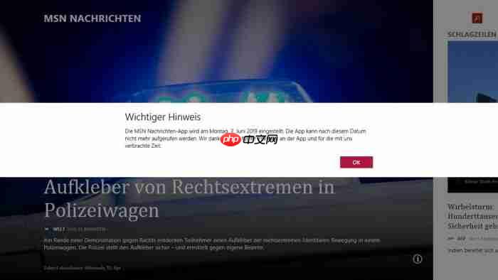 微软不再提供Windows 8.1 MSN应用程序